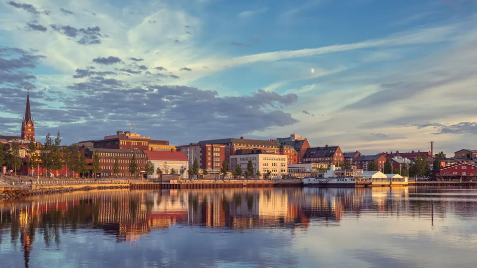 Vy över Luleå.