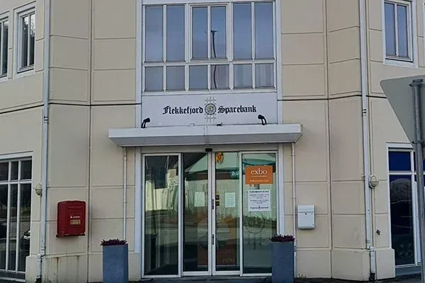 Bilde av inngangspartiet til Exbo Lyndal/Farsund