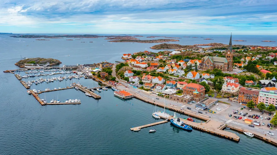 Vy över Lysekil.