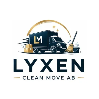 Flyttföretaget Lyxen Clean Move AB logtoyp.