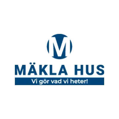 Mäklarbyrån Mäkla Hus/Värnamo Fastighetsförmedlings logotyp.