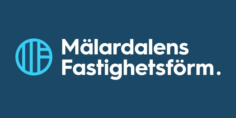 Mäklarbyrån Mälardalens Fastighetsförmedlings logotyp.