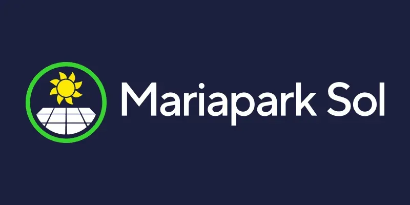 Solcellsföretaget Mariapark Sols logotyp.