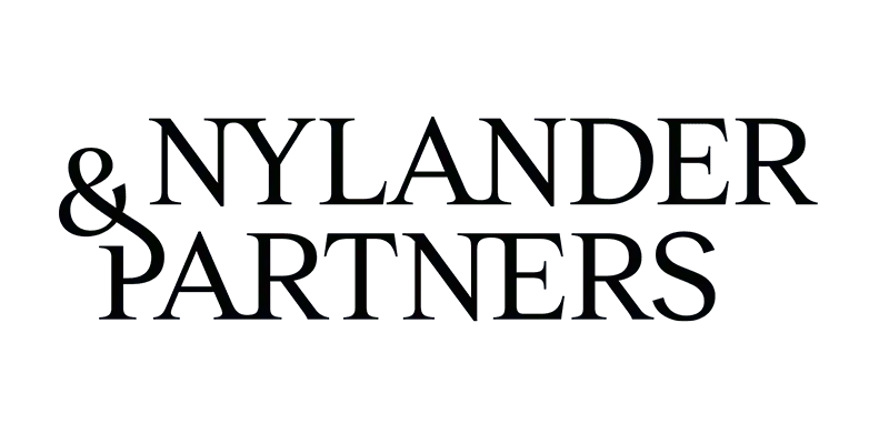 Logo til Nylander &partners i svart tekst