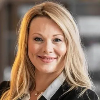 Mäklaren Mikaela Källgren hos Länsförsäkringar Fastighetsförmedling Uppsala.