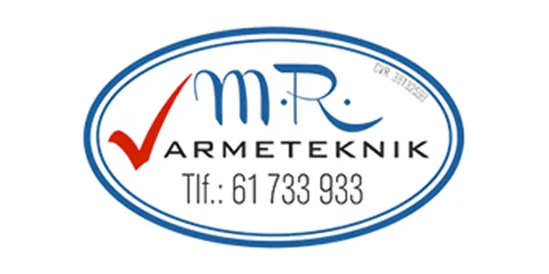 M.R. Varmetekniks logo.