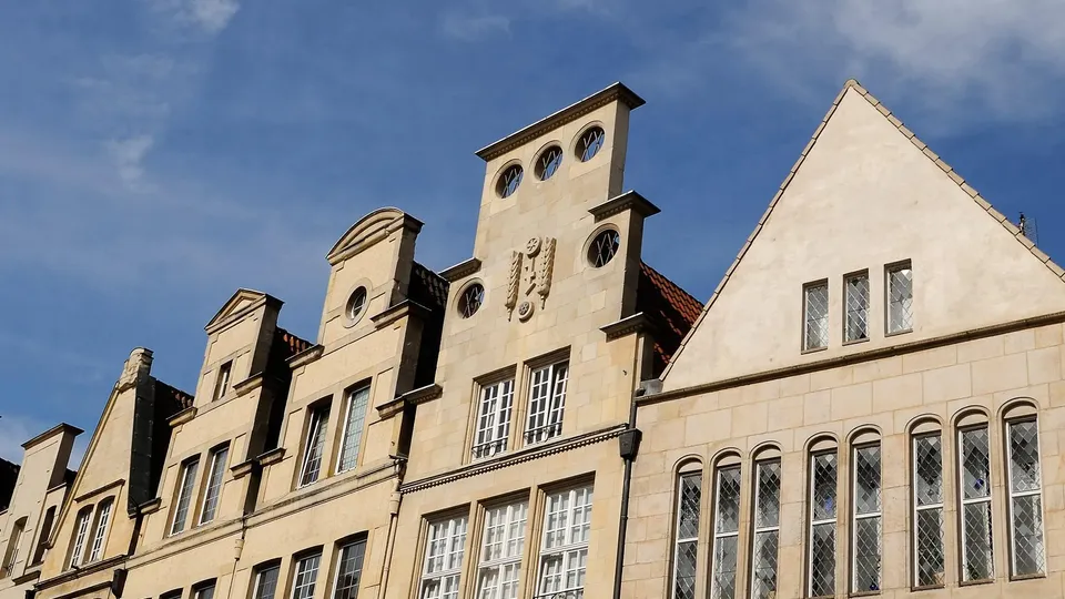 Historische Giebelhäuser in Münster