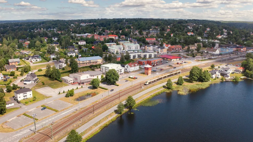 Vy över Mullsjö.