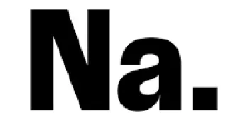 Na. logo i svart tekst.