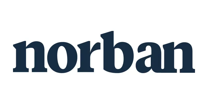 Mäklarbyrån Norbans logotyp.