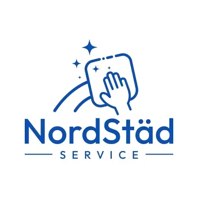 Logotyp från städfirman NordStäd Service.