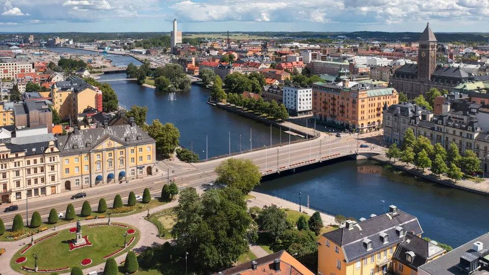 Vy över Norrköping.