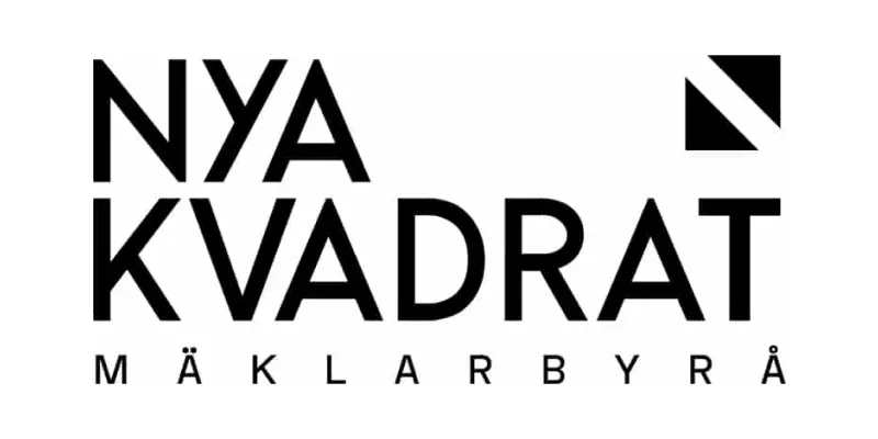 Mäklarbyrån Nya Kvadrats logotyp.