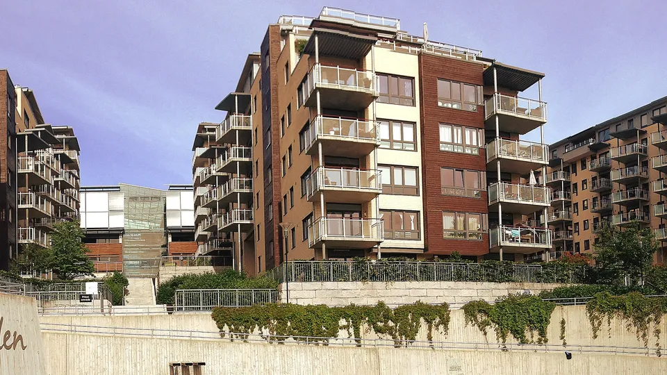 Moderne leilighetsbygg på Nydalen i Oslo.