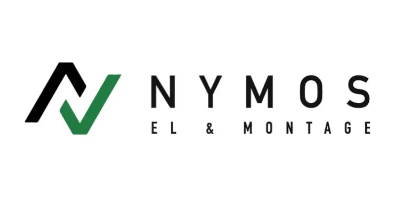 Logotyp från elfirman Nymos El & Montage.