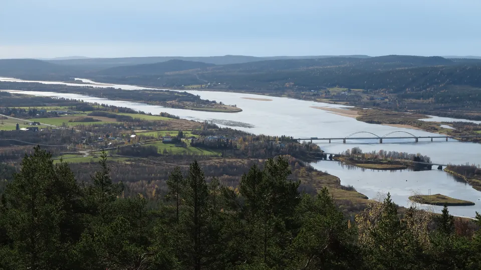 Vy över Övertorneå.