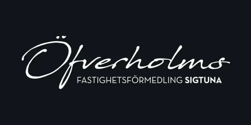 Mäklarbyrån Öfverholms logotyp.