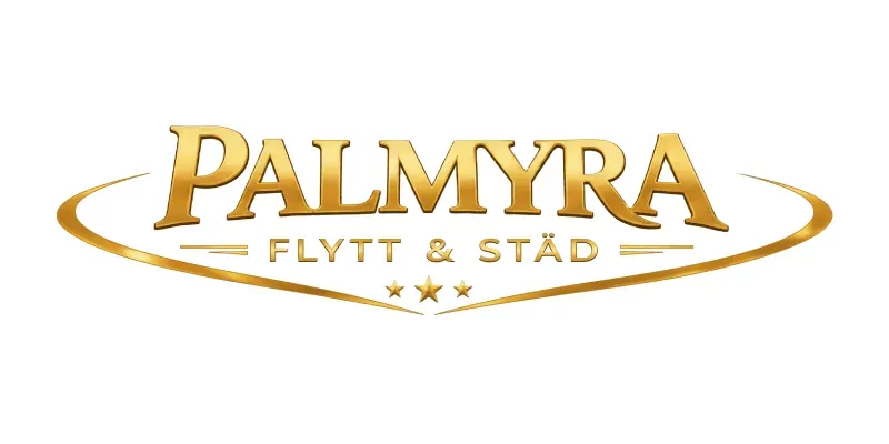 Flyttföretaget Palmyra Flytt & Städ logotyp.