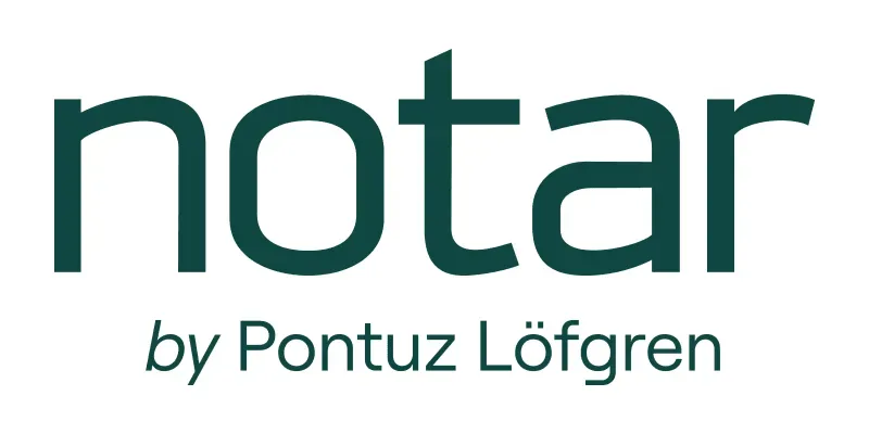 Logotyp från Notar by Pontuz Löfgren.