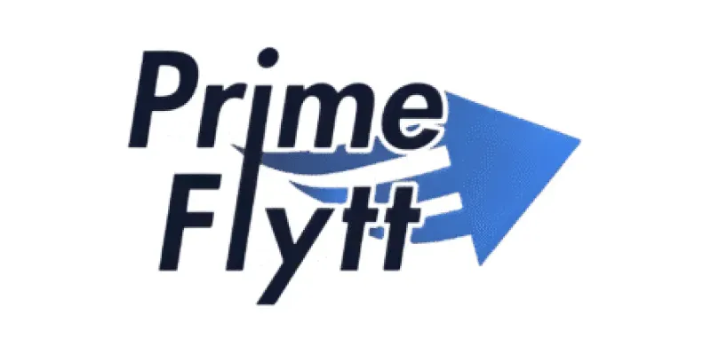 Logotyp för flyttfirman Prime Flytt