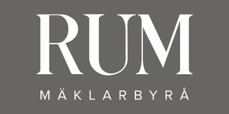 Logotyp från RUM Mäklarbyrå.
