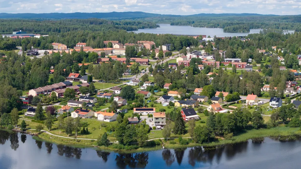 View of Skinnskatteberg.