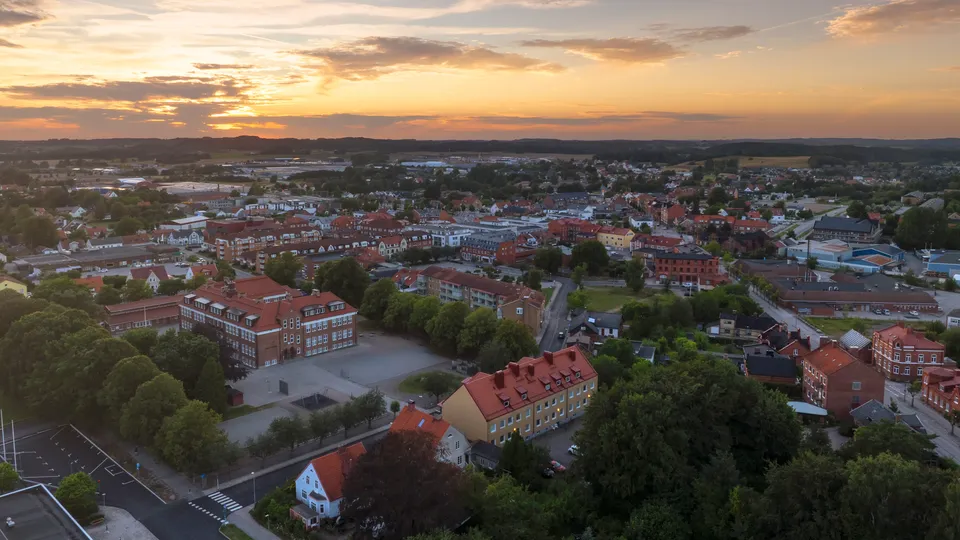 Vy över Skurup.