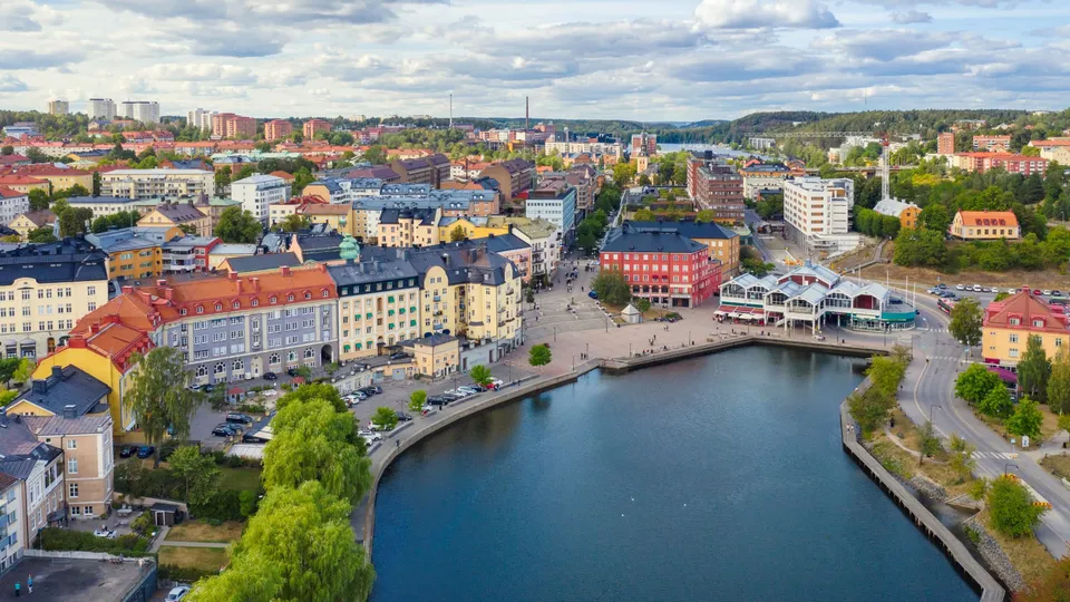 Vy över Södertälje.
