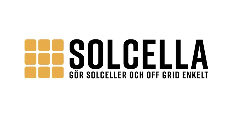 Solcellsinstallatören Solcella AB logotyp.