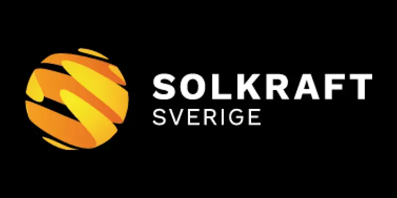Logotyp från solcellsföretaget Solkraft Sverige.