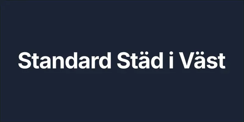Städföretaget Standard Städ i Väst logotyp.
