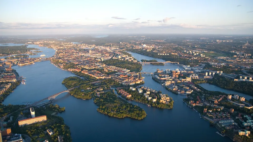 Vy över Stockholm.