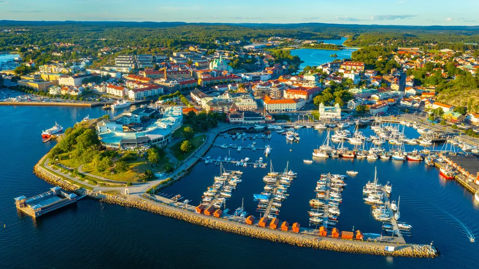 Vy över Strömstad.