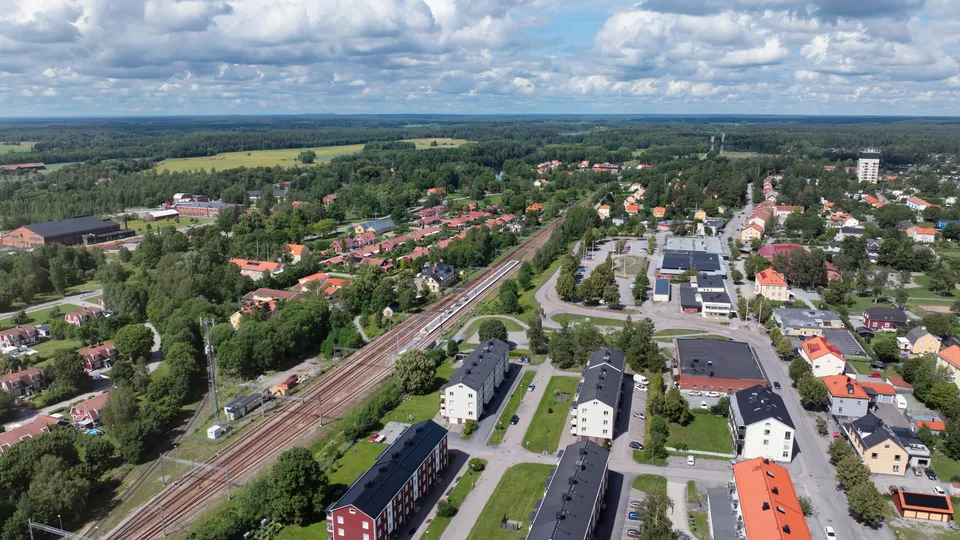 Vy över Surahammar.