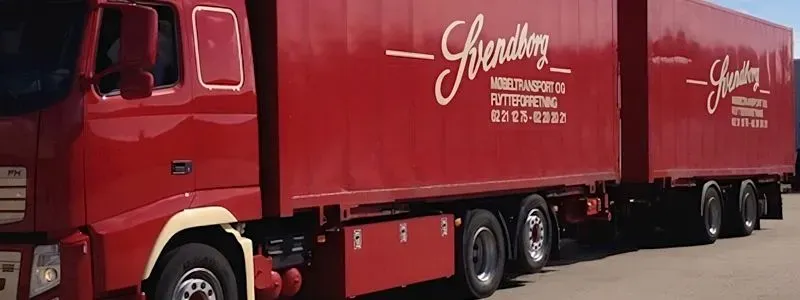 Flyttelastbil fra Svendborg Møbeltransport og Flyttefirma.
