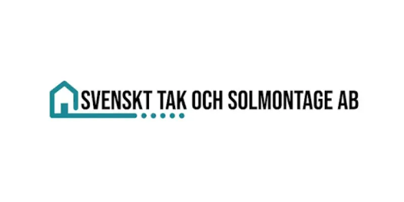 Solcellsinstallatören Svenskt tak och solmontage AB logotyp.