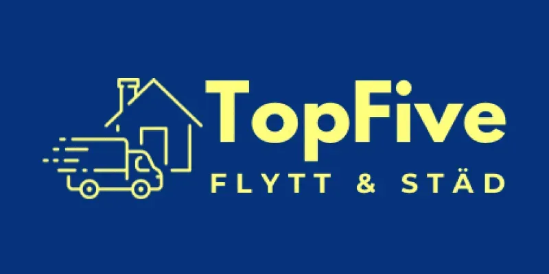 Logotyp för flyttfirman TopFive Flytt & Städ