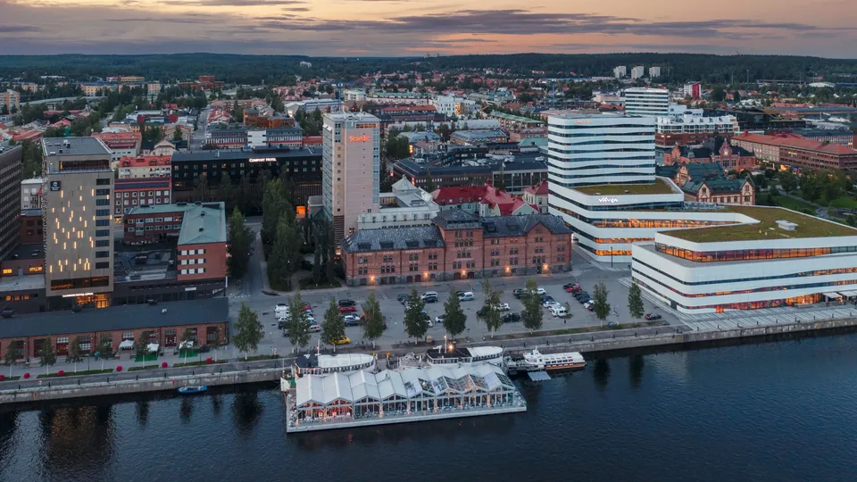 Vy över Umeå.
