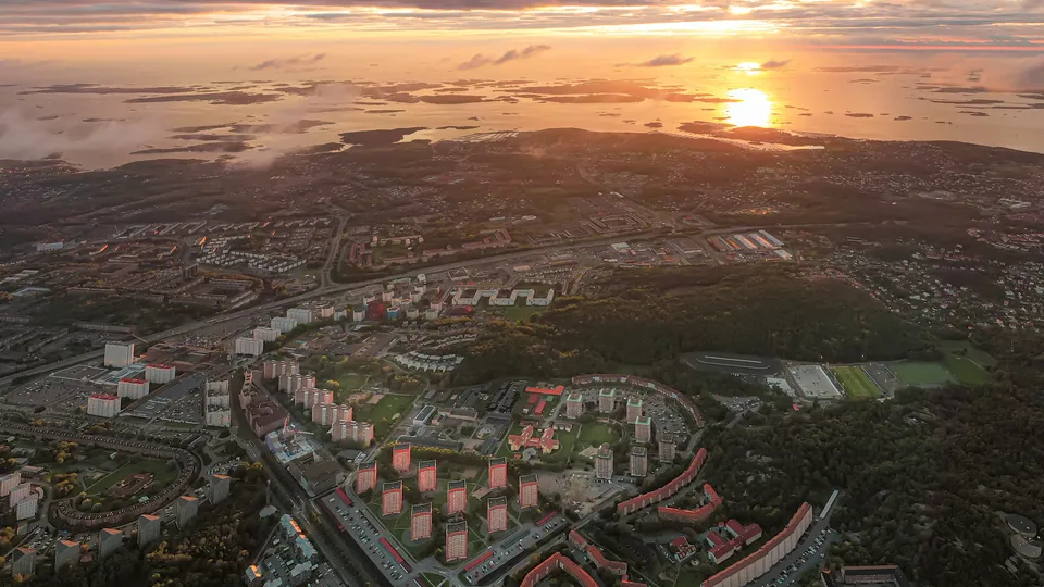Vy från Västra Frölunda.