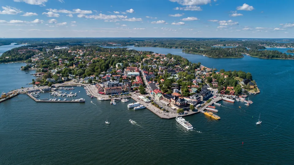 Vy över Vaxholm.