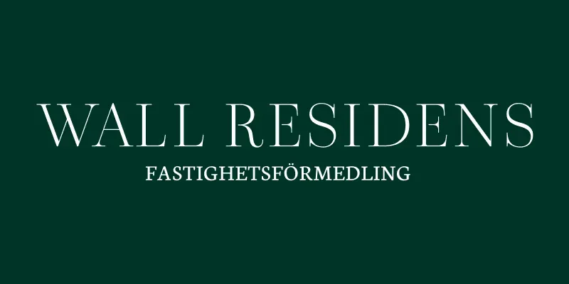 Mäklarbyrån Wall Residens Fastighetsförmedlings logotyp.